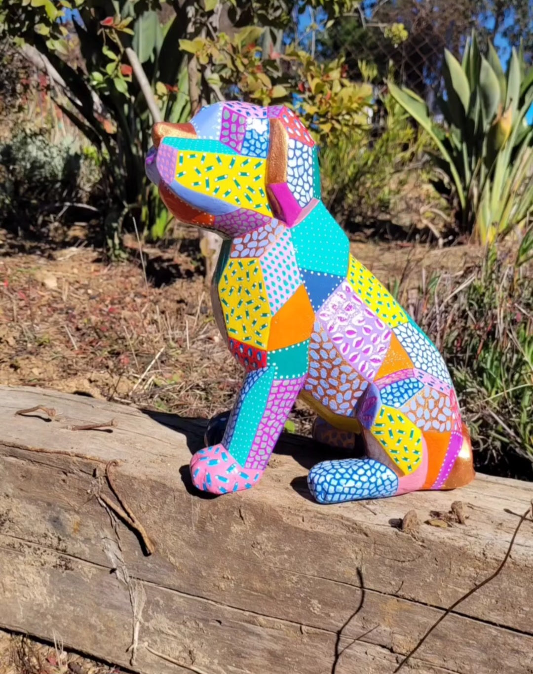 Perrito de yeso en Acrílicos 🎨